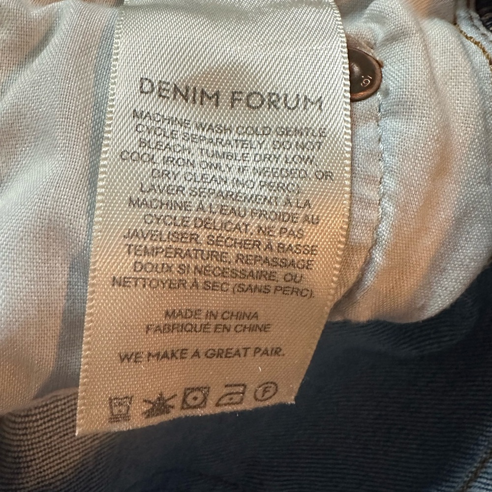 Denim Forum The Arlo Hi-Rise Straight Jean Size 26 - Picture 4 of 14